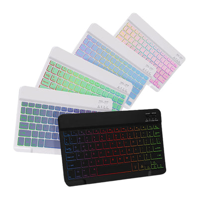 Funda iPad con Teclado Bluetooth Luminoso en Cuero Premium - Image 4