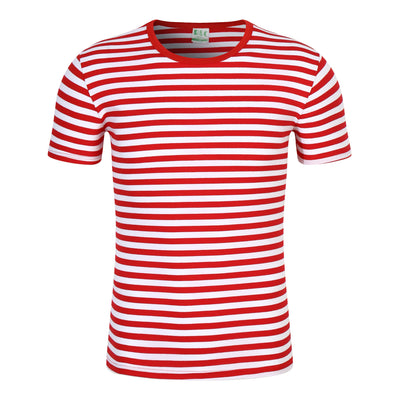 Playera Hombre Cuello Redondo a Rayas Manga Corta Verano - Image 5
