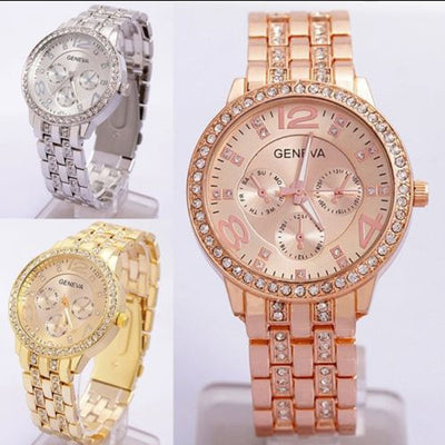 Reloj de Moda Geneva con Diamantes en Aleación - Image 6