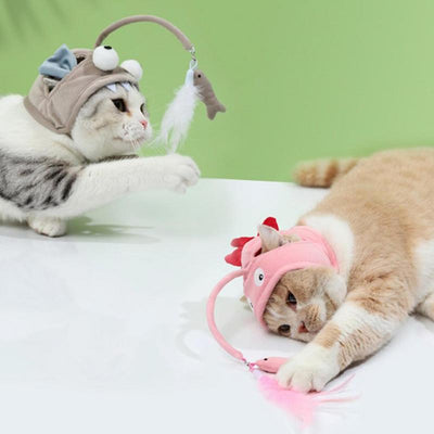 Juguete Interactivo para Gatos con Pluma y Varita - Gato de Ojos Grandes - Image 50