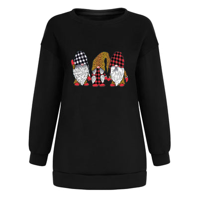 Suéter Navideño Estampado Holgado Talla Grande para Mujer - Image 10