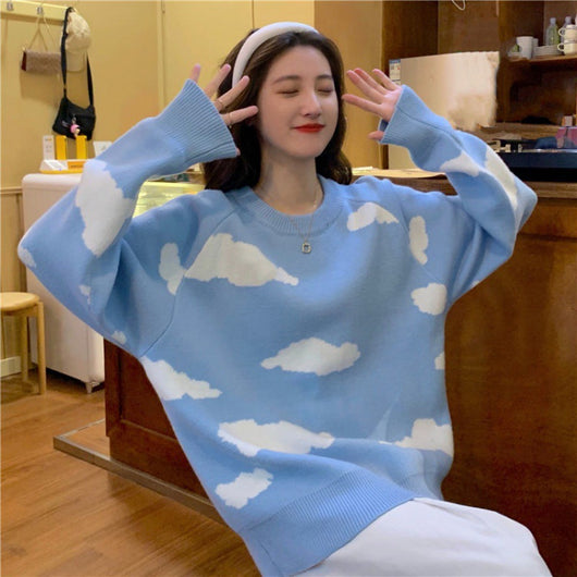 Suéter Estampado de Nubes Adorable - Image 6