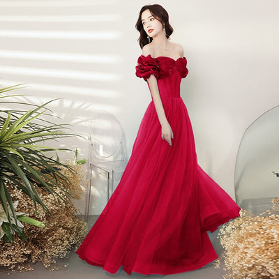 Vestido de Noche Elegante para Mujer con Hombros Descubiertos - Image 2