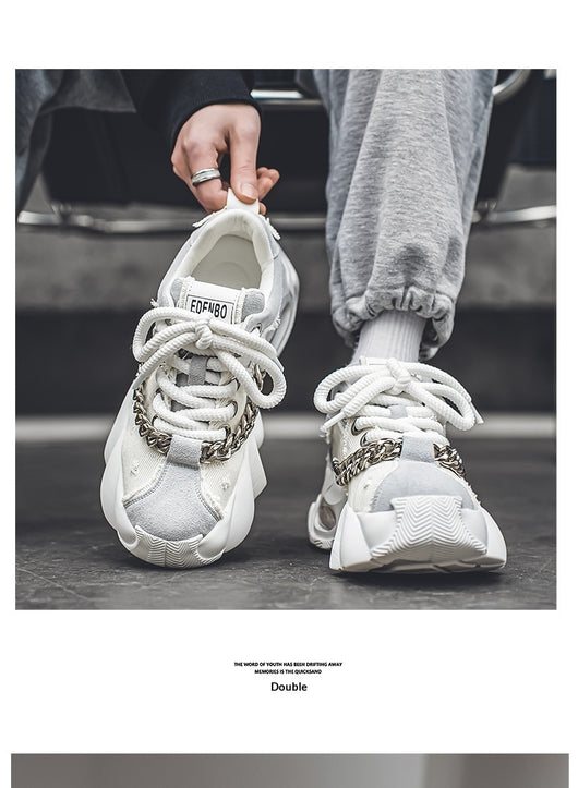 Tenis Casuales Elevados para Hombre con Suela Gruesa - Image 9
