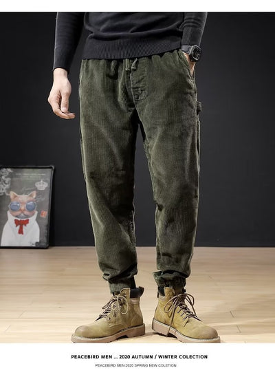Pantalones de Pana Holgados Talla Grande para Hombre - Image 13