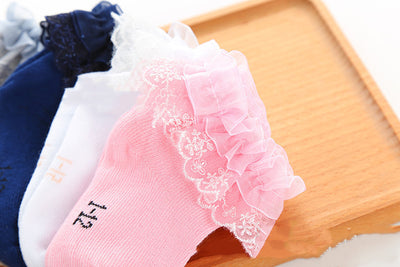 Calcetines Princesa con Encaje para Niñas - Primavera Otoño - Image 9