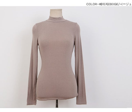 Blusa Ajustada Cuello Alto Vanilla Green - Colección Otoño Invierno - Image 5