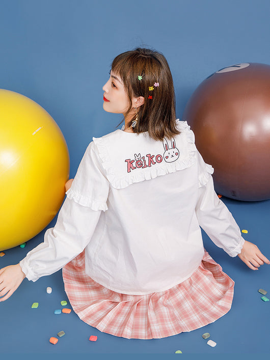 Blusa de Encaje Blanco para Niña - Diseño Elegante y Delicado - Image 7