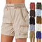 Shorts Cargo Cintura Alta para Mujer - Estilo Casual
