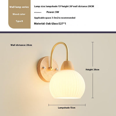 Lámpara de Noche Nórdica en Madera Natural Estilo Minimalista - Image 6
