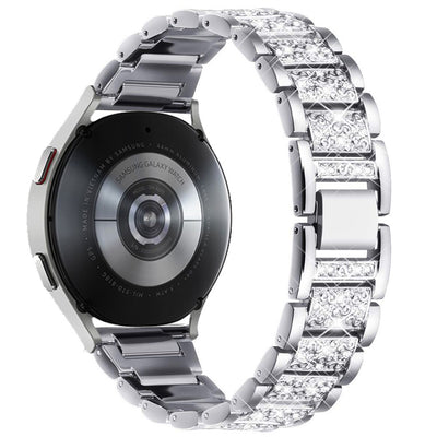 Pulsera Reloj Cadena de Diamantes Tres Cuentas Sólida - Image 7