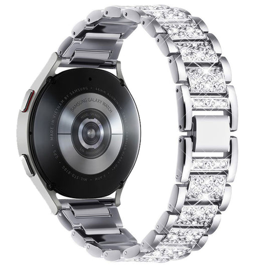 Pulsera Reloj Cadena de Diamantes Tres Cuentas Sólida - Image 7