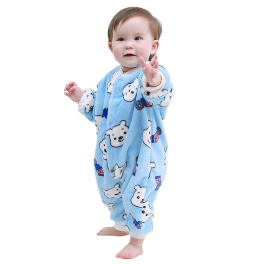 Pijama Enterizo Térmico para Bebé en Polar Coral Acolchado - Image 17