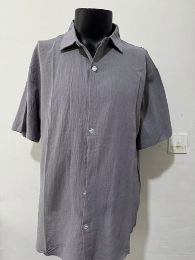 Camisa de Lino Puro Manga Corta Transpirable para Hombre - Image 15