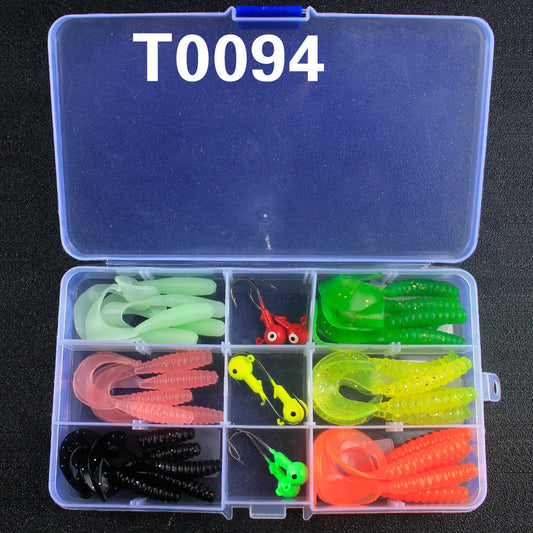 Kit Completo de Pesca Texas con Anzuelos Plomados y Cebos Suaves - Image 2