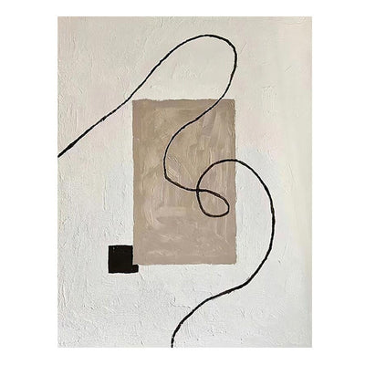 Cuadro Minimalista Blanco y Negro - Arte Abstracto para Sala de Estar - Image 6