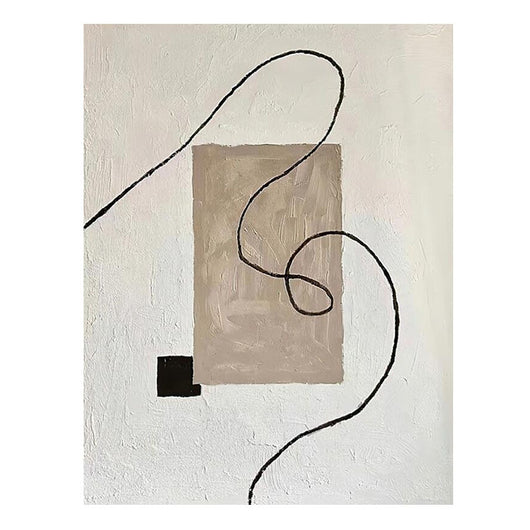 Cuadro Minimalista Blanco y Negro - Arte Abstracto para Sala de Estar - Image 6