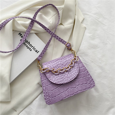 Bolso de Hombro para Mujer con Textura de Cadena Elegante - Image 10