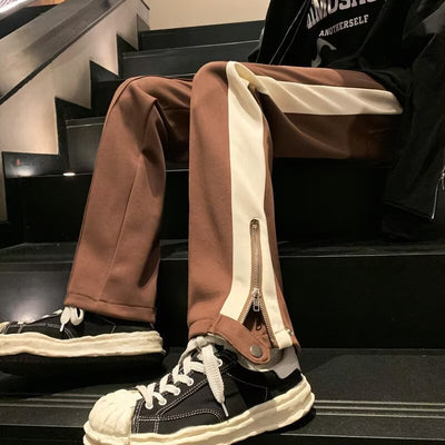 Pantalones Sueltos de Pierna Recta para Hombre - Comodidad de Verano - Image 3