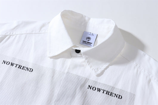 Camisa Manga Larga con Estampado de Solapa Suelta para Hombre - Image 16