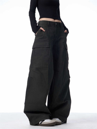 Pantalones Cargo Holgados para Mujer con Bolsillos Múltiples - Image 5