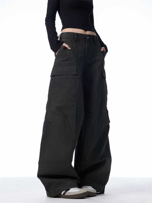Pantalones Cargo Holgados para Mujer con Bolsillos Múltiples - Image 5