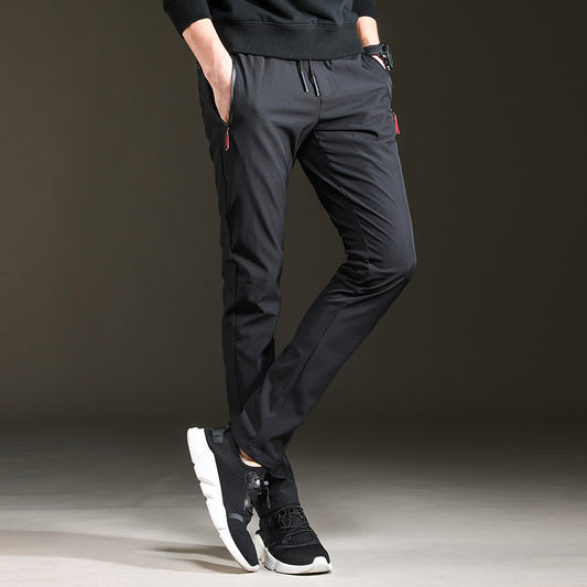 Pantalones Jogger Slim Hombre Estilo Moderno Corte Cropped