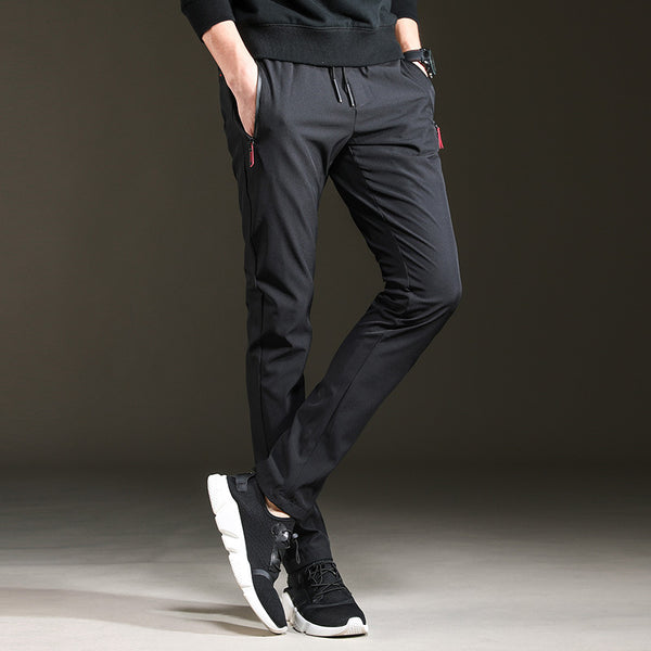 Pantalones Jogger Slim Hombre Estilo Moderno Corte Cropped