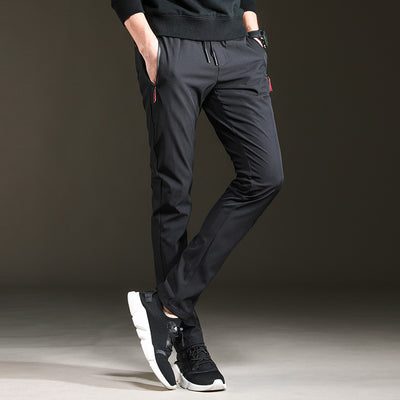 Pantalones Jogger Slim Hombre Estilo Moderno Corte Cropped