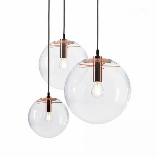 Lámpara Colgante de Cristal Transparente Minimalista Nórdica - Image 9
