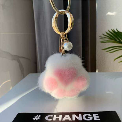 Llavero Colgante de Felpa Garra de Gato - Accesorio Decorativo para Bolso y Auto - Image 4
