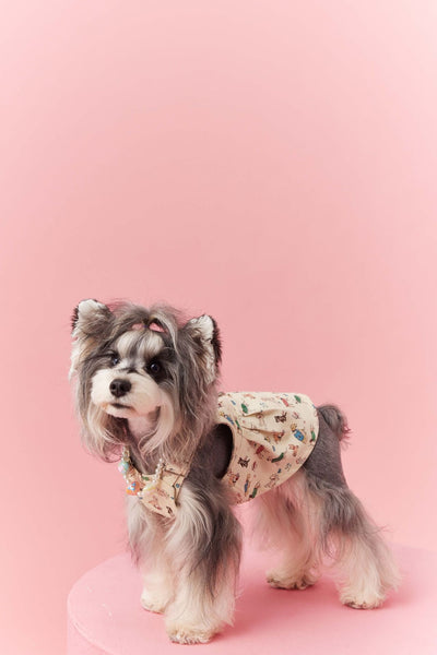 Falda Denim con Tirantes para Perros Pequeños Schnauzer y Maltés - Image 38