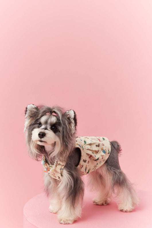 Falda Denim con Tirantes para Perros Pequeños Schnauzer y Maltés - Image 38