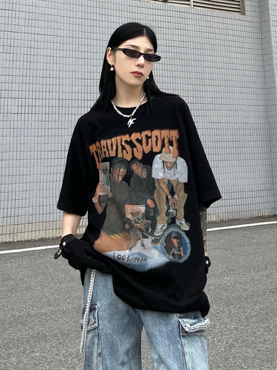 Camisa Oversize Estilo Urbano Retro Vintage - Image 15