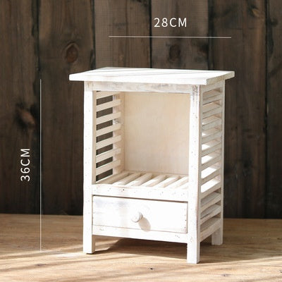 Estantería Retro Multifuncional de Madera Maciza - Image 9