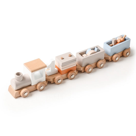 Tren de Madera para Cumpleaños Infantil - Juguete Hito del Bebé - Image 4