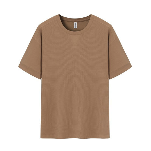 Camiseta Manga Corta Textura Waffle para Hombre - Image 6
