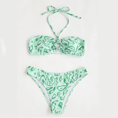 Bikini Bandeau Sexy con Abertura Frontal - Image 8