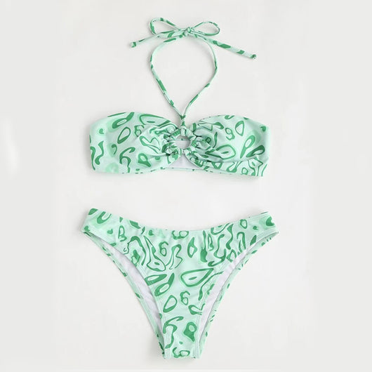 Bikini Bandeau Sexy con Abertura Frontal - Image 8