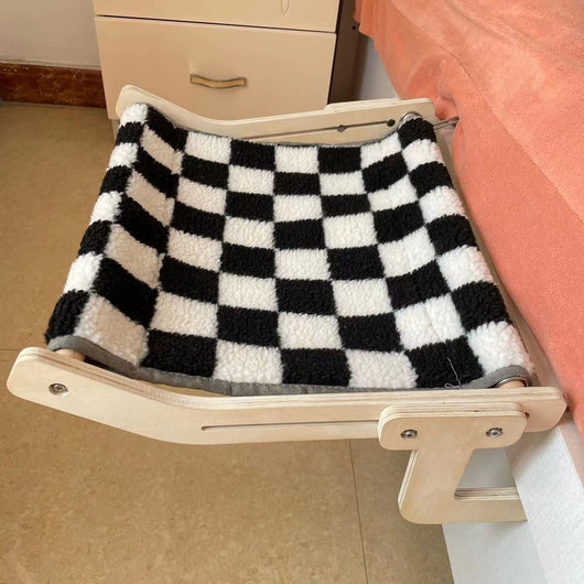 Cama Colgante para Gatos - Ventana y Balcón con Cristal y Madera - Image 8