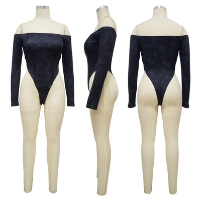Enterizo Elegante Hombros Descubiertos con Cintura Descubierta - Image 15