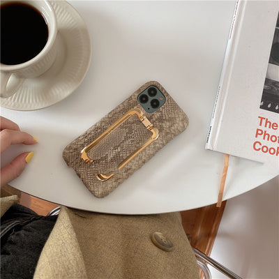Funda de Teléfono con Soporte Metal y Hebilla Cuadrada de Diseño Exclusivo - Image 8