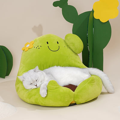 Casa Cama Semiencerrada para Gatos Lavable y Térmica - Image 4