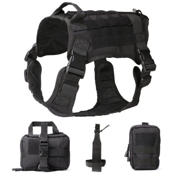 Chaleco Táctico para Perros Conjunto de 5 Piezas - Ropa de Protección Canina