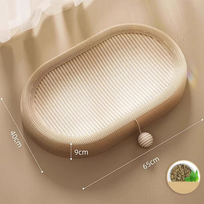Rascador de Sisal Extragrande para Gatos con Diseño Acogedor y Cama Integrada - Image 7