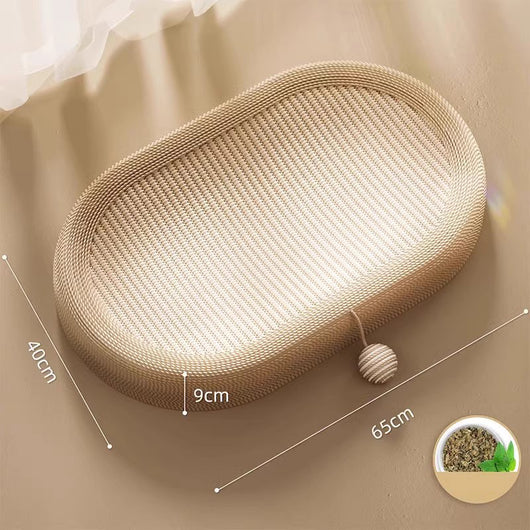 Rascador de Sisal Extragrande para Gatos con Diseño Acogedor y Cama Integrada - Image 7