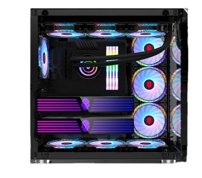 Gabinete Gamer de Cristal Templado con Refrigeración Líquida Forma Triangular - Image 8