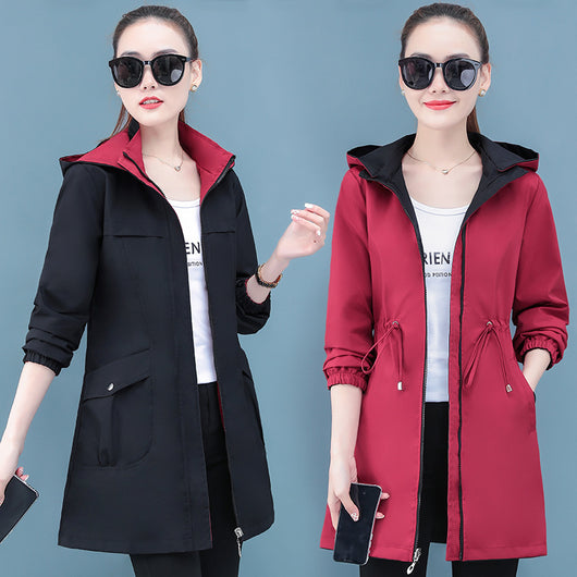 Abrigo Reversible Primavera Otoño para Mujer - Image 12