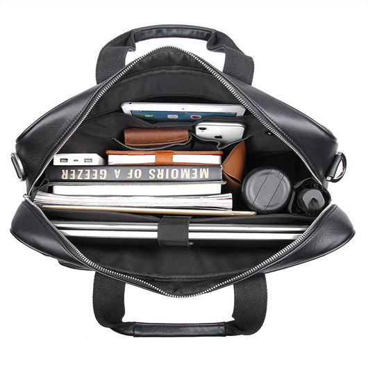Maletín de Negocios en Cuero Genuino - Bolsa para Laptop 17" Premium Nappa - Image 20