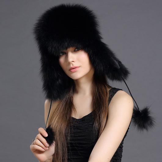 Gorro Lei Feng Coreano con Pelaje de Zorro para Otoño e Invierno - Image 3